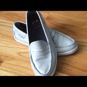 Light grey Cole Haan loafers - comfy and cute